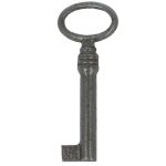 Sleutel gietijzer met korte baard 60 mm