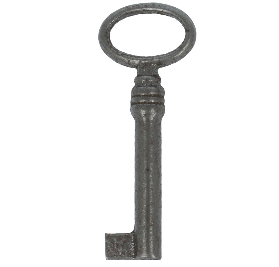 Sleutel gietijzer met korte baard 60 mm