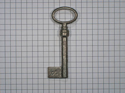 Sleutel gietijzer met gat 65 mm - Afbeelding 2