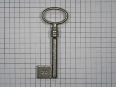 Sleutel gietijzer met gat 70 mm