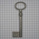 Sleutel gietijzer met gat 80 mm