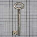 Sleutel ijzer vernikkeld 60 mm