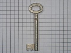 Sleutel ijzer vernikkeld 60 mm