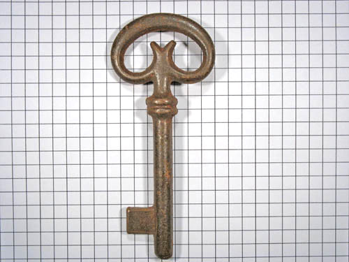 Sleutel ijzer geroest 85 mm