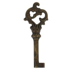 Sleutel messing antiek Louis XV