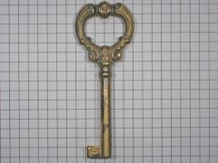 Sleutel messing antiek Louis XVI