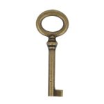Sleutel messing gepatineerd