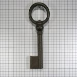 Sleutel ijzer geroest met gat 120 mm