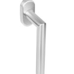 Intersteel Raamkruk Hoek 90° op Ovale Rozet rvs