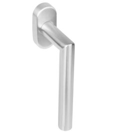 Intersteel Raamkruk Hoek 90° op Ovale Rozet rvs