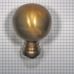 Deurknop brons antiek