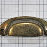 Komgreep zamak brons antiek