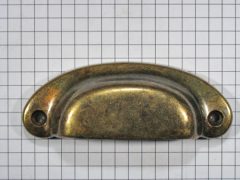 Komgreep zamak brons antiek