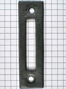 Aanslag raamsluiting ijzer zwart