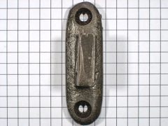 Aanslag raamsluiting ijzer geroest