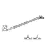 Raamuitzetter met krul, nikkel mat