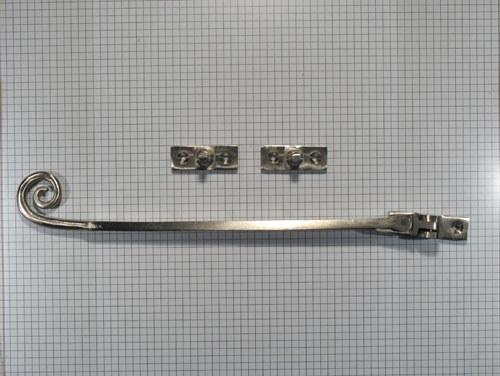 Raamuitzetter met krul, nikkel mat - Afbeelding 2