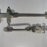 Staldeursluiting ijzer blank (grijs gelakt)