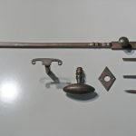 Staldeursluiting ijzer geroest (groot model)