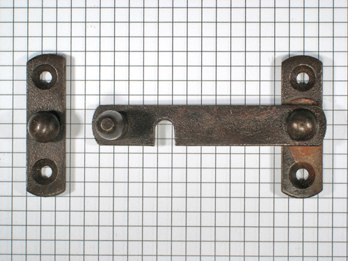 Overslag-sluiting ijzer geroest rechts - Afbeelding 2