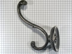 Hoed en jashaak ijzer blank