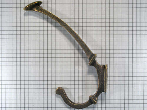 Hoed en jashaak brons antiek