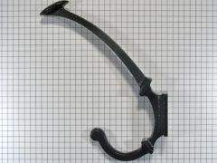 Hoed en jashaak ijzer zwart