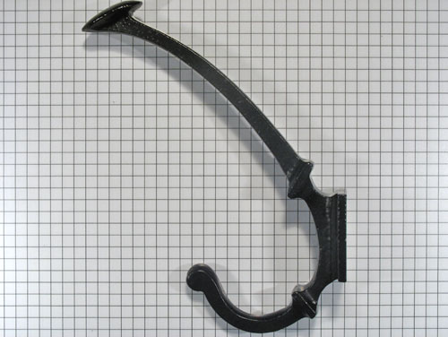 Hoed en jashaak ijzer zwart