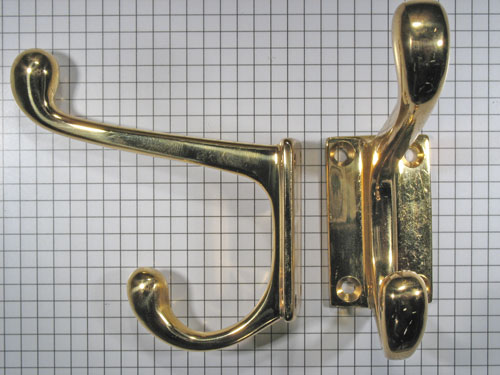 Hoed en jashaak messing