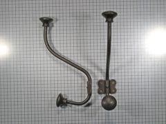 Hoed en jashaak, ijzer geroest met platte kop