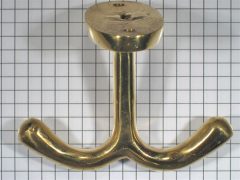 Kapstok onderbouw, geelmessing