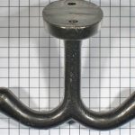 Kapstok onderbouw, ijzer blank