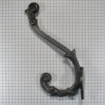 Hoed en jashaak, bewerkt, ijzer blank