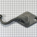 Kapstokhaak 36 mm ijzer blank