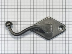 Kapstokhaak 36 mm ijzer blank