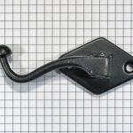 Kapstokhaak ijzer zwart