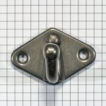 Kapstokhaak ijzer blank