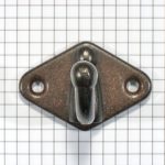 Kapstokhaak ijzer geroest