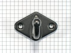 Kapstokhaak ijzer zwart