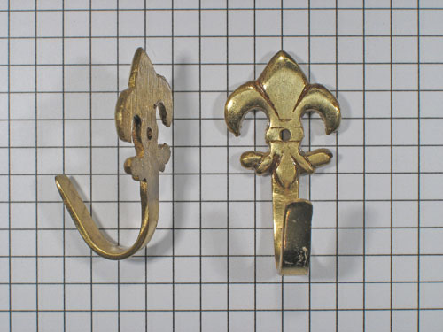Kapstokhaak fleur de lis