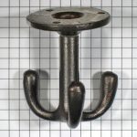 Kapstokhaak onderbouw, ijzer geroest