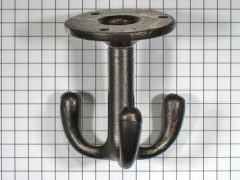 Kapstokhaak onderbouw, ijzer geroest