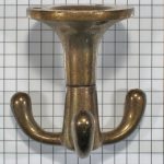 Kapstokhaak onderbouw brons antiek