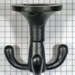 Kapstokhaak onderbouw, ijzer zwart