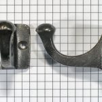 Kapstokhaak klein, ijzer blank