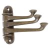 Kapstokhaak verstelbaar, brons antiek