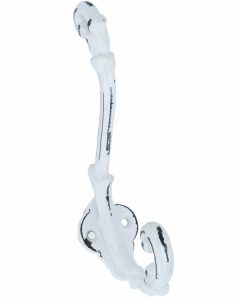 Kapstokhaak wit craquelé