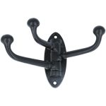 Kapstokhaak verstelbaar, ijzer zwart