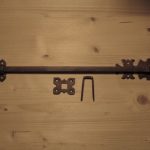 Schuif groot, ijzer geroest