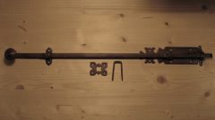 Schuif groot, ijzer geroest